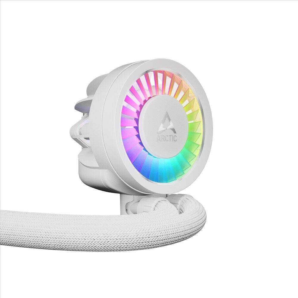 Back. Arctic - Liquid Freezer III Pro 360 A-RGB (White) Multi Compatible All-in-One CPU Water Cooler with A-RGB - White.