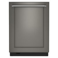 KitchenAid - 24" Top Control Built-In Stainless Steel Tub Dishwasher with 3rd Rack and 39 dBA - Custom Panel Ready - Front_Zoom