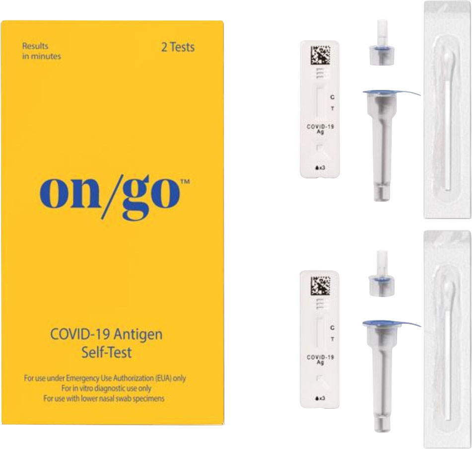 Intrivo - On/Go COVID-19 Antigen Self-Test - OTC - 2 Test Kit - Gold