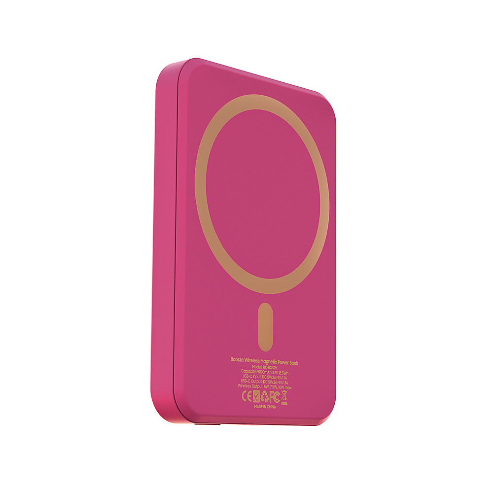 Rapidx Boosta 5k Mah 7 5w Magnetic Wireless Portable Charger For Iphone 12 13 Pink Rx Bospk Best Buy