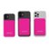 Alt View 3. RapidX - Boosta 5k mAh 7.5W Magnetic Wireless Portable Charger for iPhone 12, 13 & 14 - Pink.