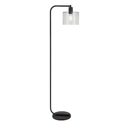 Front. Hudson&Canal - Cadmus Floor Lamp - Blackened Bronze.