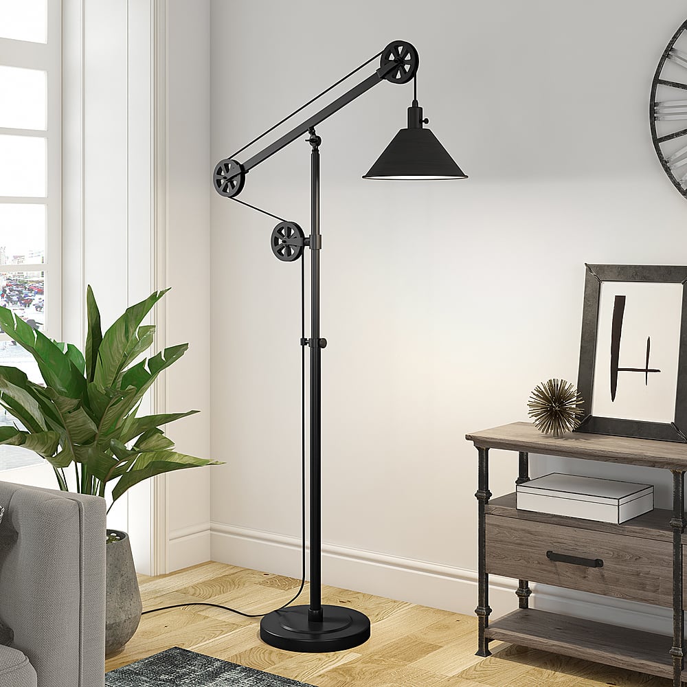 Best Buy: Camden&Wells Descartes Floor Lamp Blackened Bronze FL0022