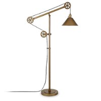 Camden&Wells - Descartes Floor Lamp - Antique Brass - Front_Zoom