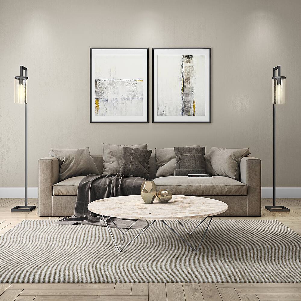 Alt View 12. Hudson&Canal - Malva Floor Lamp - Blackened Bronze.