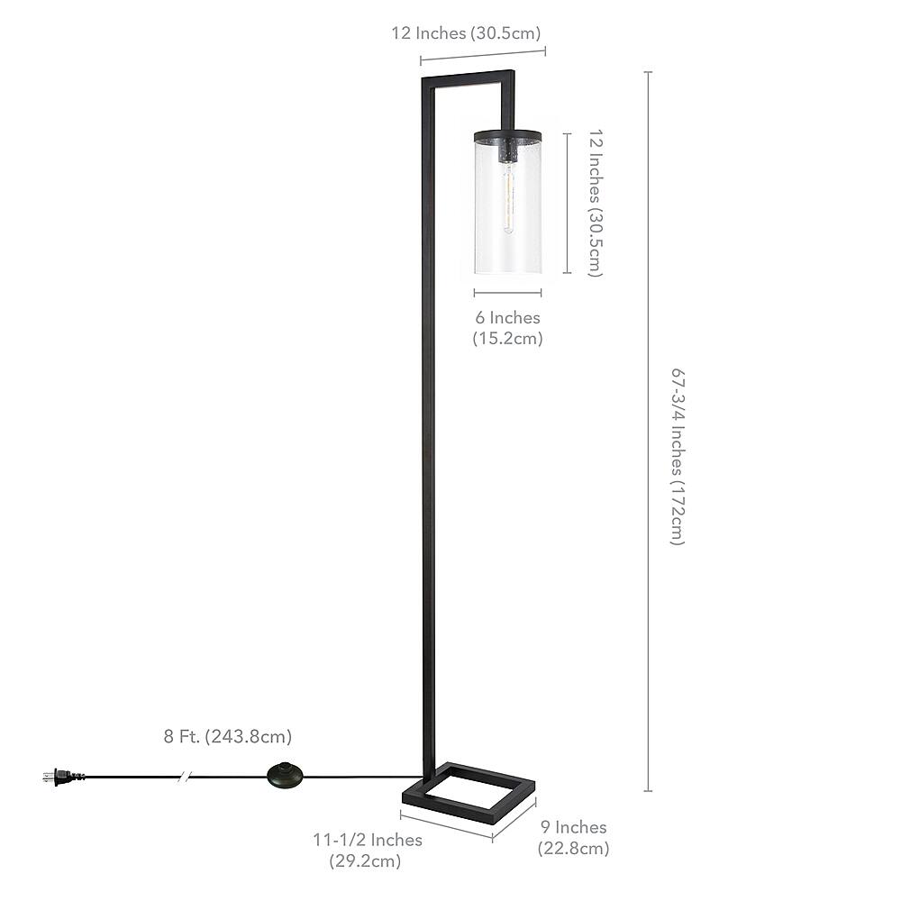 Alt View 13. Hudson&Canal - Malva Floor Lamp - Blackened Bronze.