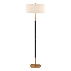 Front. Hudson&Canal - Simone Floor Lamp - Matte Black/Brass.