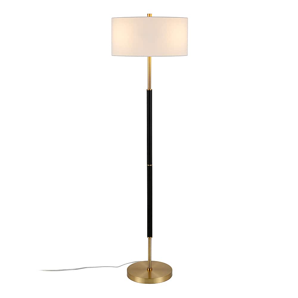 Alt View 18. Camden&Wells - Simone Floor Lamp - Matte Black/Brass.
