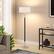Alt View 12. Camden&Wells - Simone Floor Lamp - Matte Black/Polished Nickel.