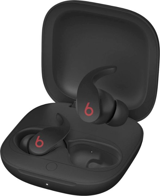 Angle Zoom. Beats by Dr. Dre - Geek Squad Certified Refurbished Beats Fit Pro True Wireless Noise Cancelling In-Ear Headphones - Black.