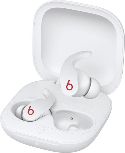 Angle Zoom. Beats by Dr. Dre - Geek Squad Certified Refurbished Beats Fit Pro True Wireless Noise Cancelling In-Ear Headphones - White.