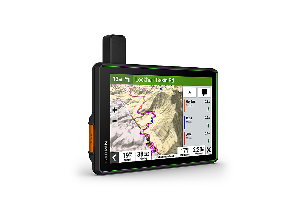 Angle View: Garmin - Tread - SxS Edition  8" GPS with Built-In Bluetooth - Black
