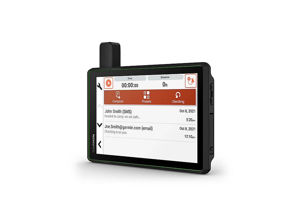 Left. Garmin - Tread - SxS Edition 8" GPS with Built-In Bluetooth - Black.