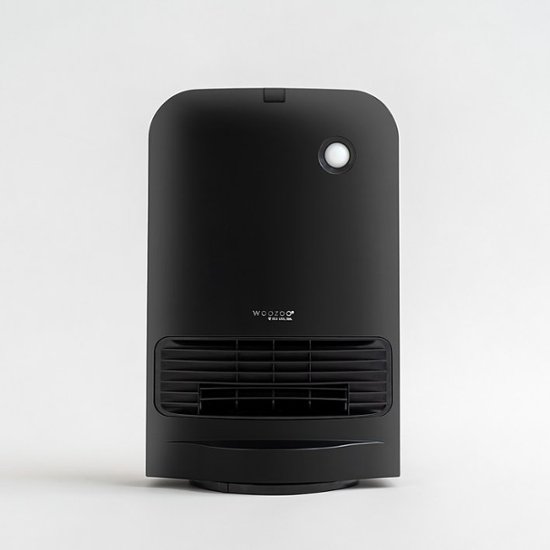 Front Zoom. Woozoo Oscillating Fan w/ Motion Sensor Portable Electric Space Heater - Black.