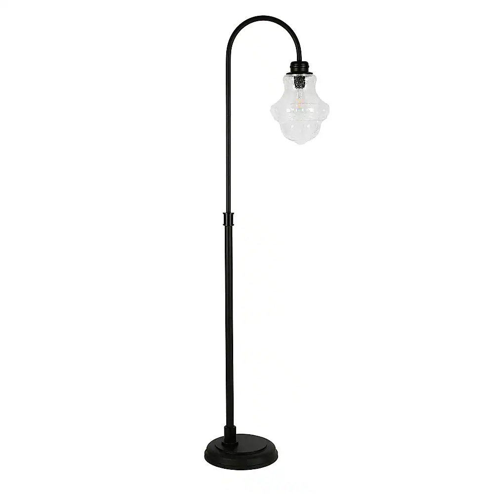 Angle. Hudson&Canal - Sara Floor Lamp - Blackened Bronze.