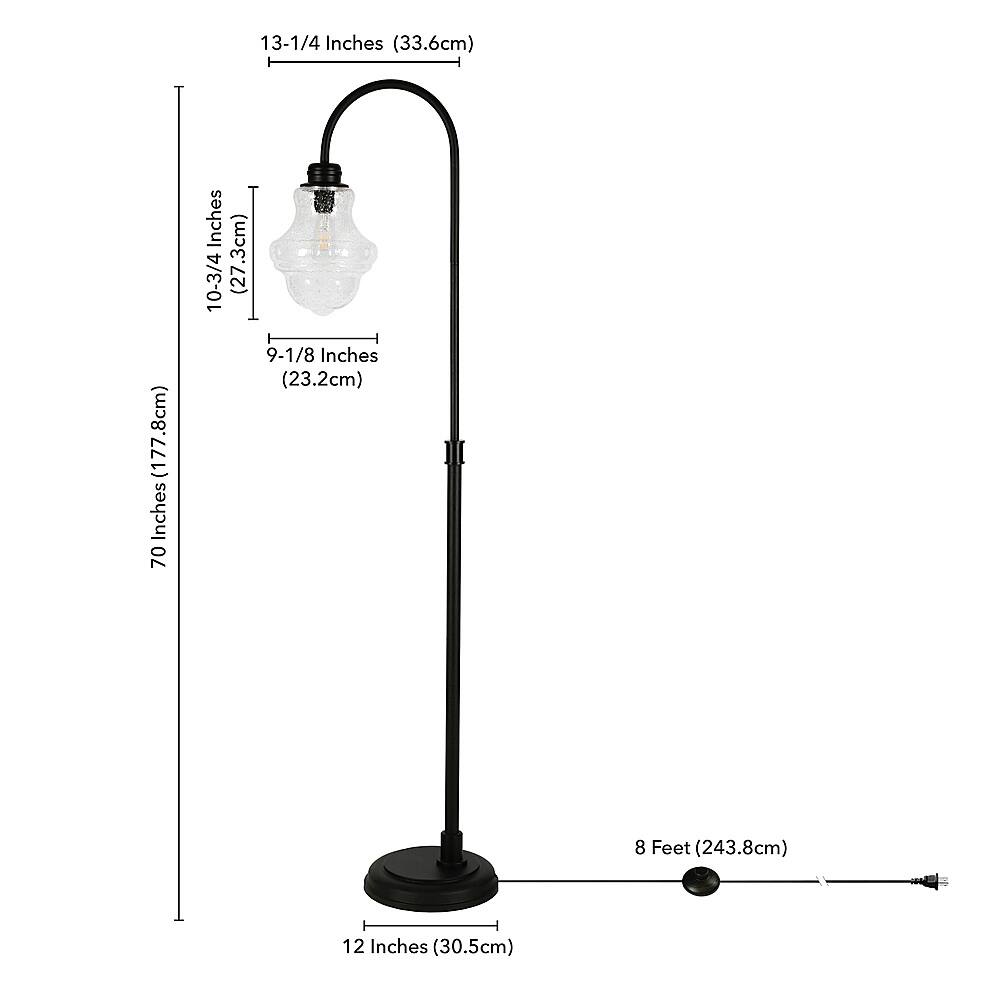 Alt View 13. Hudson&Canal - Sara Floor Lamp - Blackened Bronze.