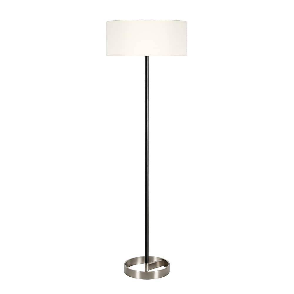 Angle View: Camden&Wells - Estella Floor Lamp - Matte Black/Brushed Nickel