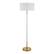 Angle. Camden&Wells - Simone Floor Lamp - Matte White/Brass.