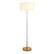 Front. Camden&Wells - Simone Floor Lamp - Matte White/Brass.