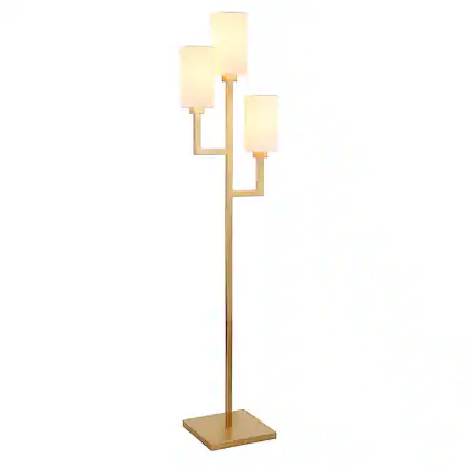 Front. Camden&Wells - Basso Floor Lamp - Brass.