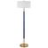 Angle. Camden&Wells - Simone Floor Lamp - Blue/Brass.