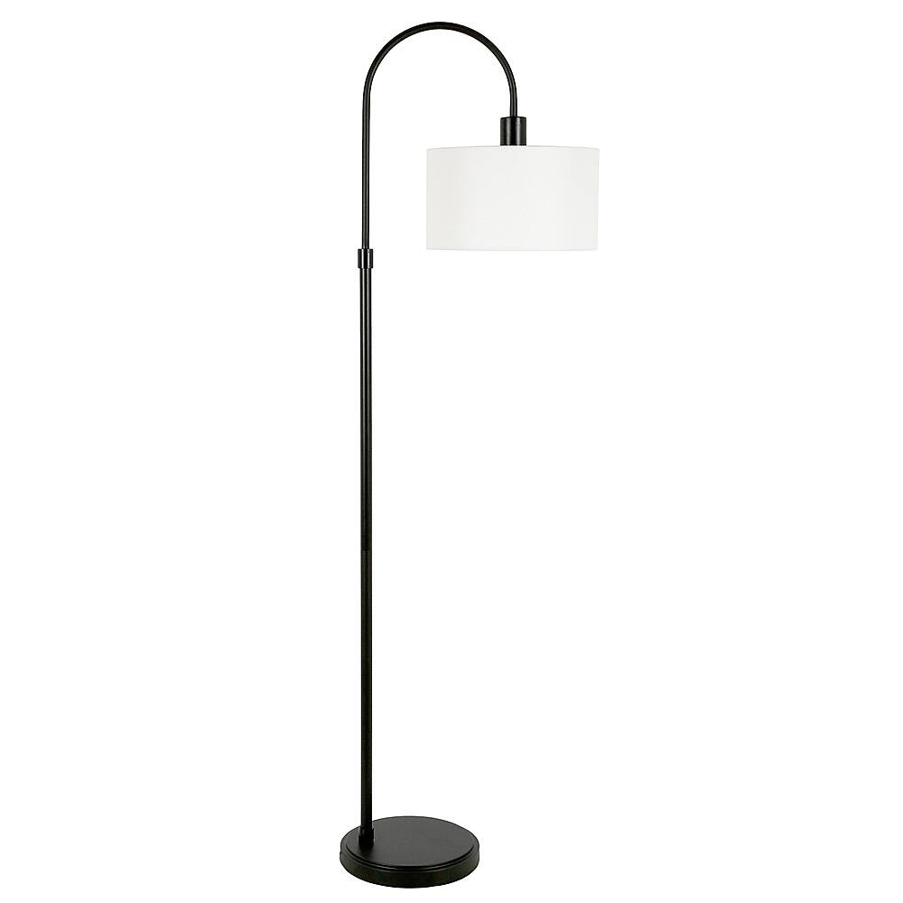 Angle. Hudson&Canal - Veronica Floor Lamp - Blackened Bronze.