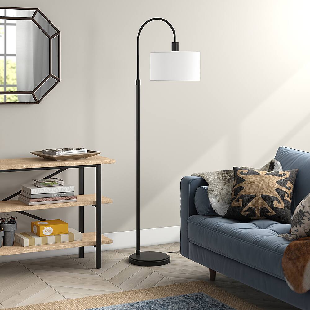 Alt View 12. Hudson&Canal - Veronica Floor Lamp - Blackened Bronze.