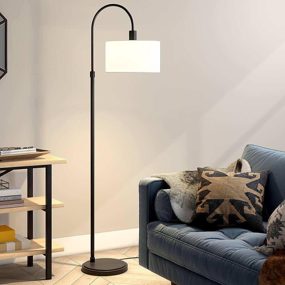 Alt View 17. Hudson&Canal - Veronica Floor Lamp - Blackened Bronze.