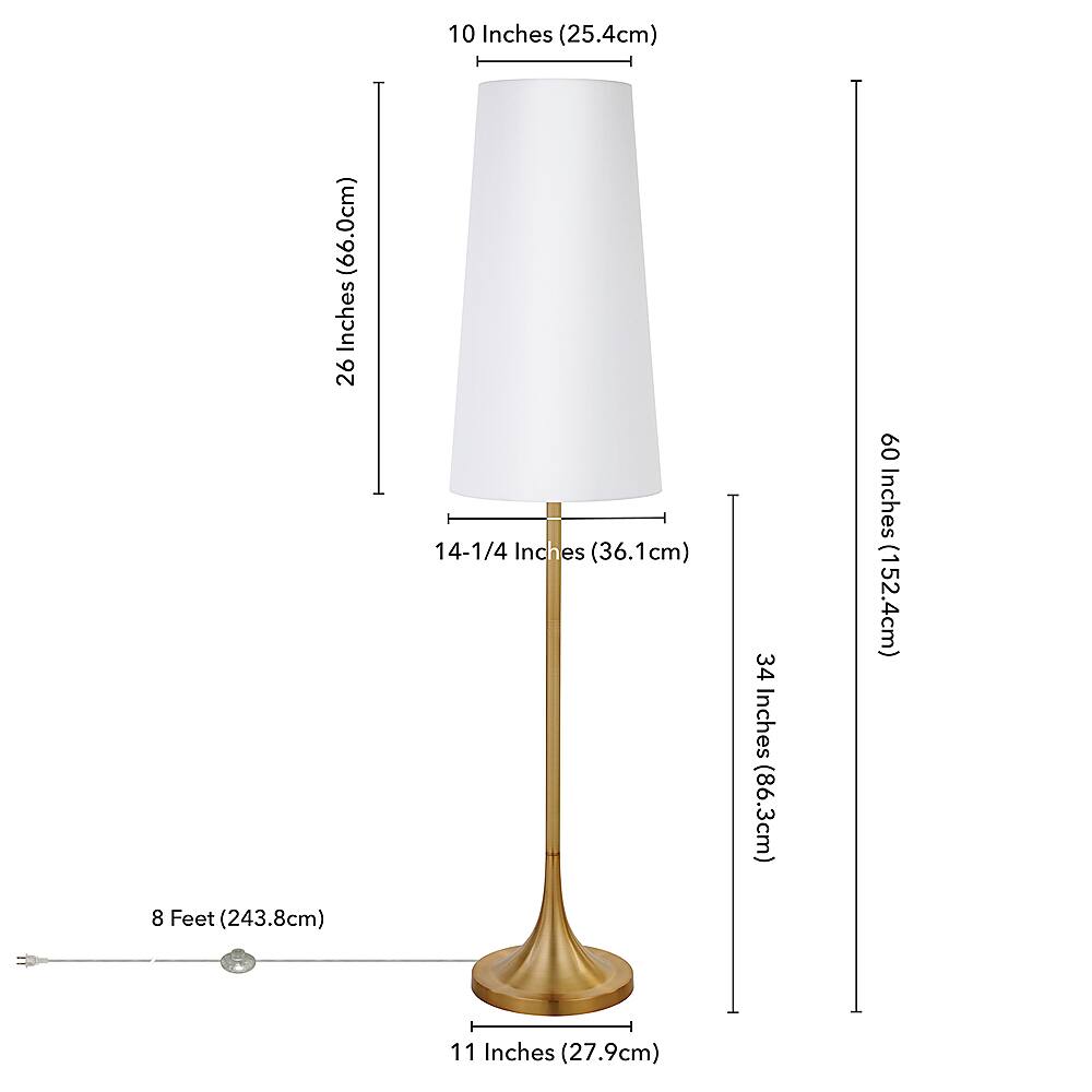 Best Buy Camden&Wells Yana Floor Lamp Brass FL0657