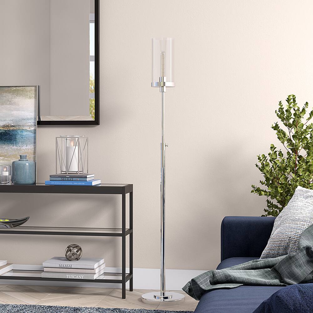 Alt View 11. Hudson&Canal - Frieda Floor Lamp - Polished Nickel.