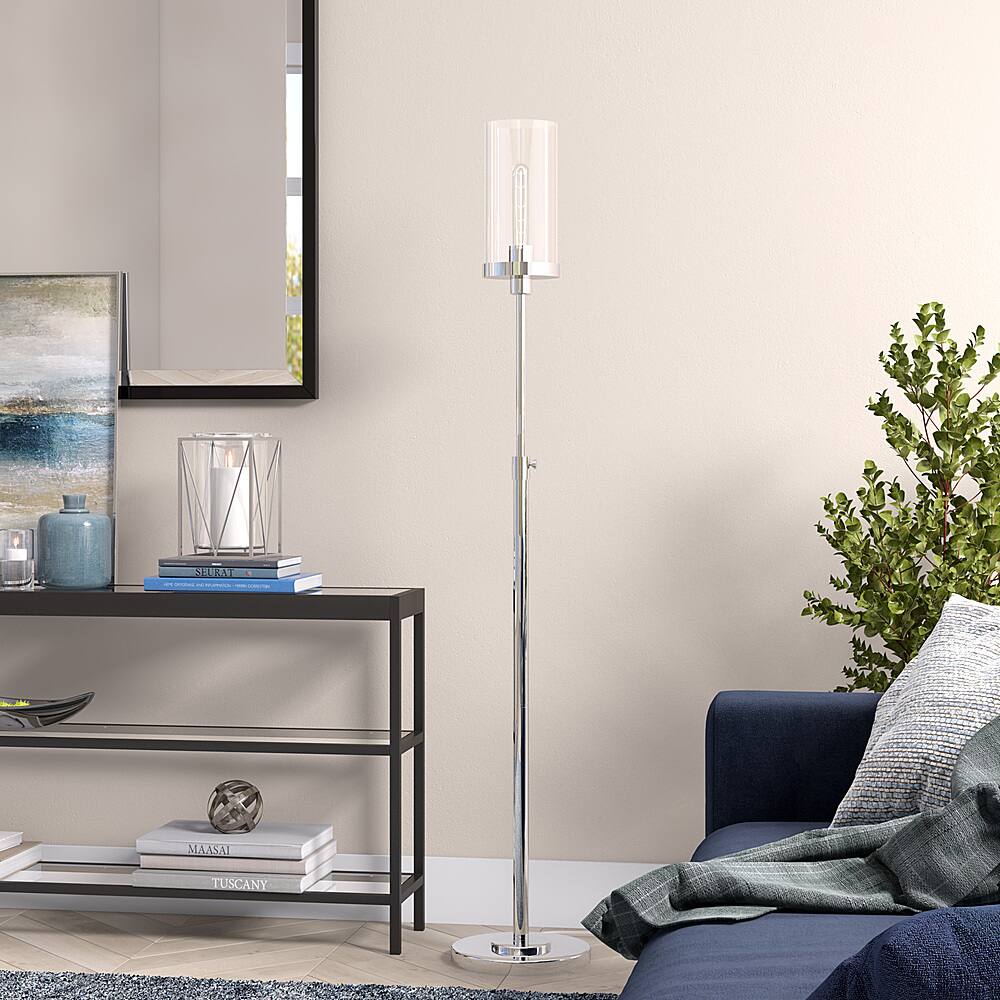 Alt View 19. Hudson&Canal - Frieda Floor Lamp - Polished Nickel.