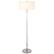 Front. Camden&Wells - Simone Floor Lamp - Matte White/Polished Nickel.