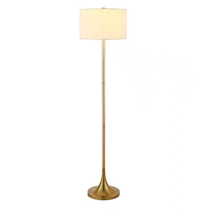Front. Camden&Wells - Josephine Floor Lamp - Brass.
