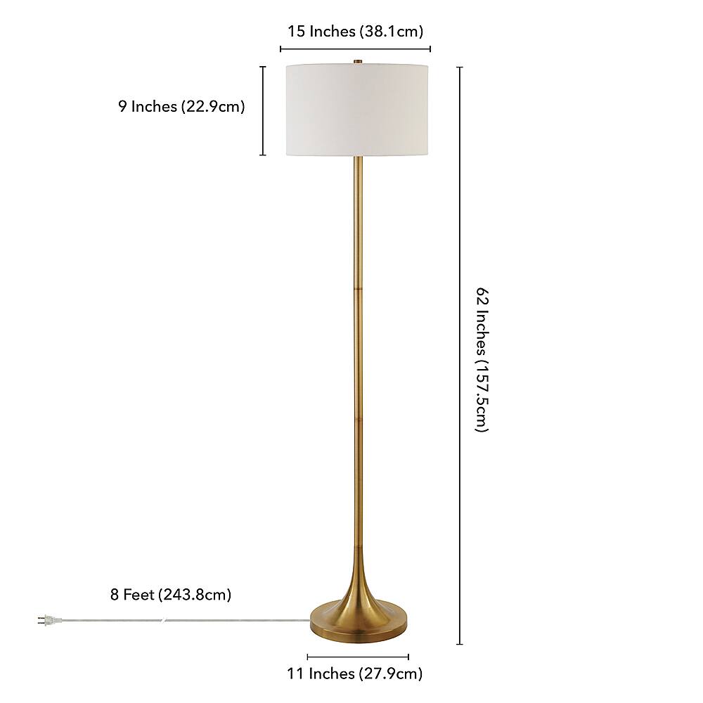 Alt View 13. Camden&Wells - Josephine Floor Lamp - Brass.