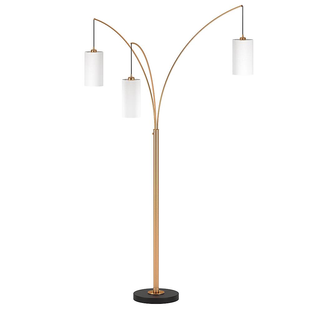 Angle. Camden&Wells - Aspen Floor Lamp - Brass/Blackened Bronze.