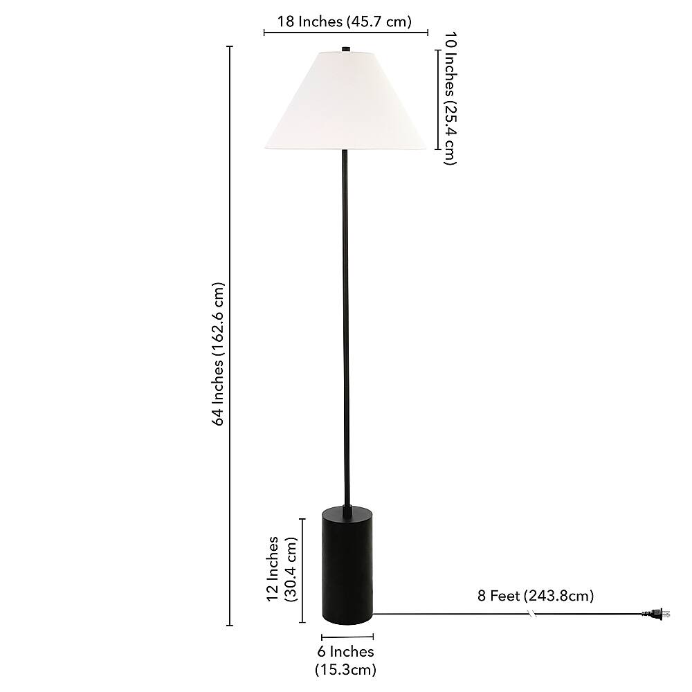 Alt View 13. Hudson&Canal - Somerset Floor Lamp - Blackened Bronze.