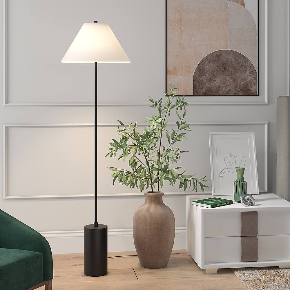 Alt View 16. Hudson&Canal - Somerset Floor Lamp - Blackened Bronze.