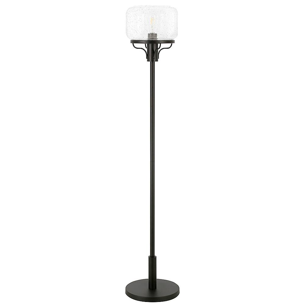 Angle. Hudson&Canal - Tatum Floor Lamp - Blackened Bronze.