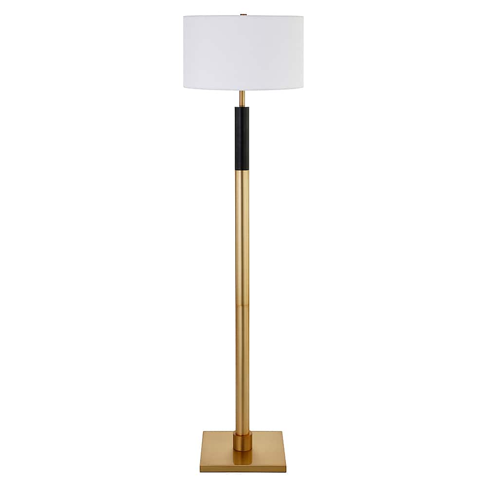 Angle View: Camden&Wells - Teagan Floor Lamp - Brass/Black