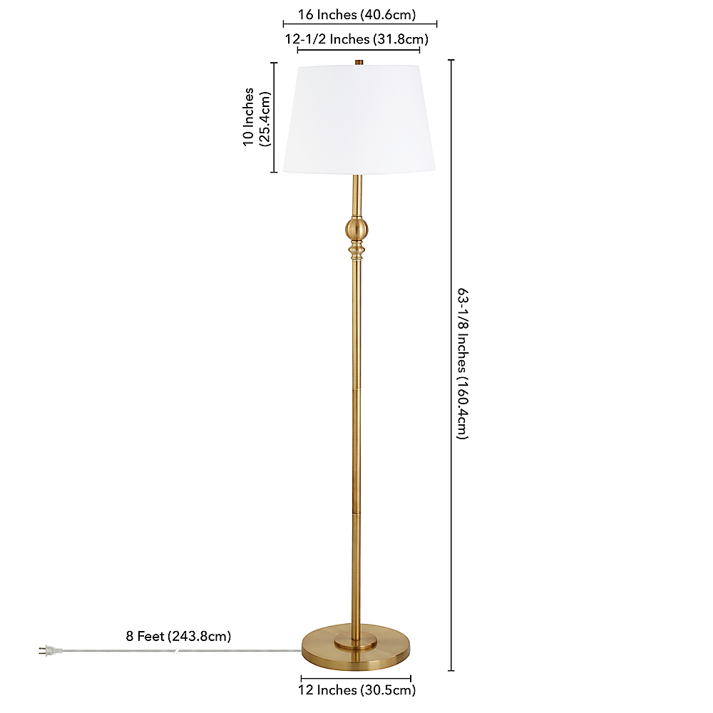 Camden&Wells Tucker Floor Lamp Brass FL0815 - Best Buy