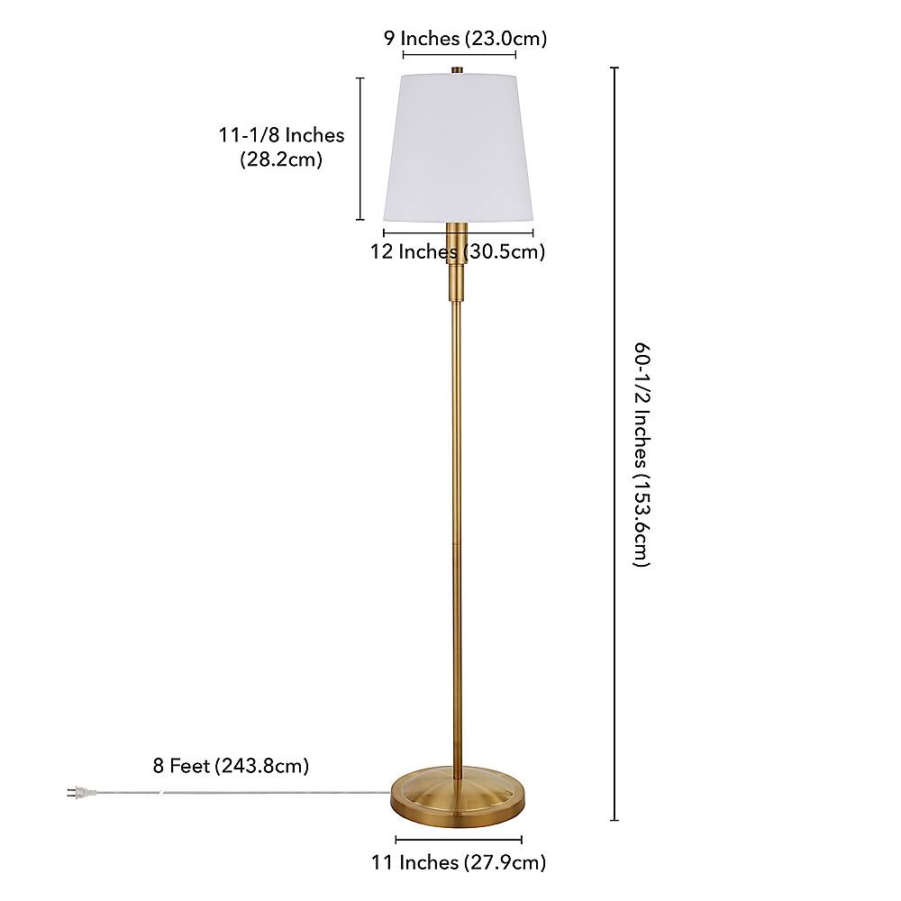 Best Buy: Camden&Wells Emerson Floor Lamp Brass FL0813