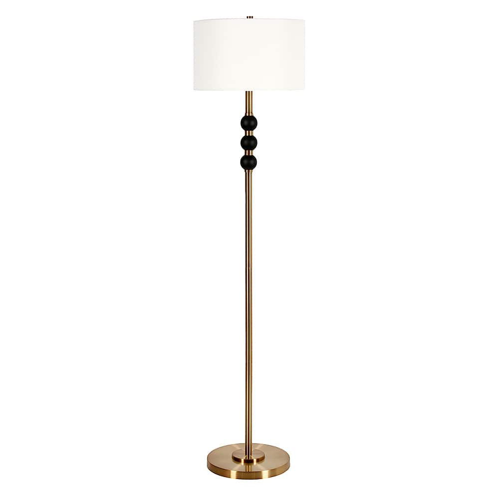 Angle View: Camden&Wells - Bernard Floor Lamp - Brass/Blackened Bronze