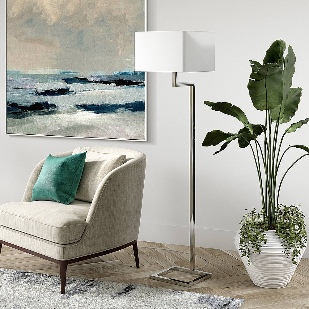 Best Buy Camden&Wells Xavier Floor Lamp Polished Nickel FL1099