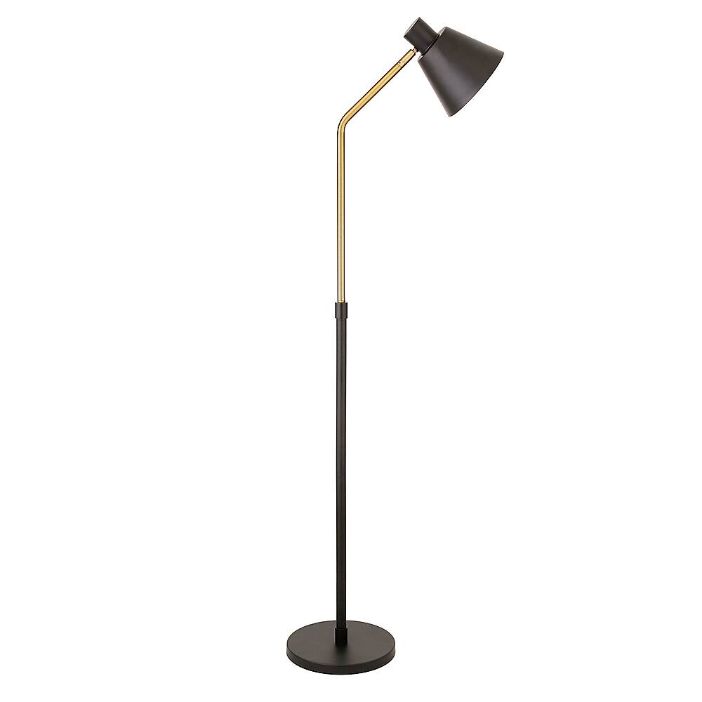 Angle View: Camden&Wells - Elmer Floor Lamp - Blackened Bronze/Brass