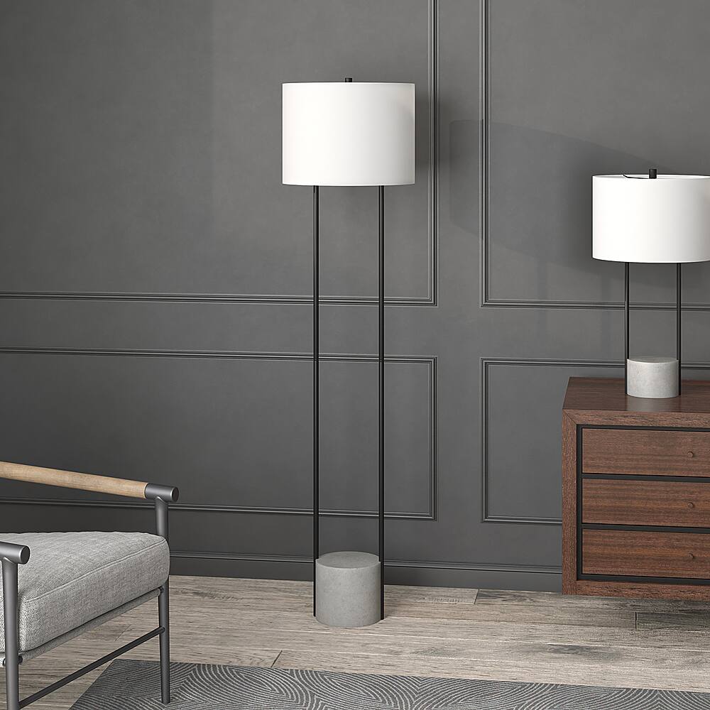 Best Buy: Camden&Wells Uma Floor Lamp Blackened Bronze/Concrete FL1206