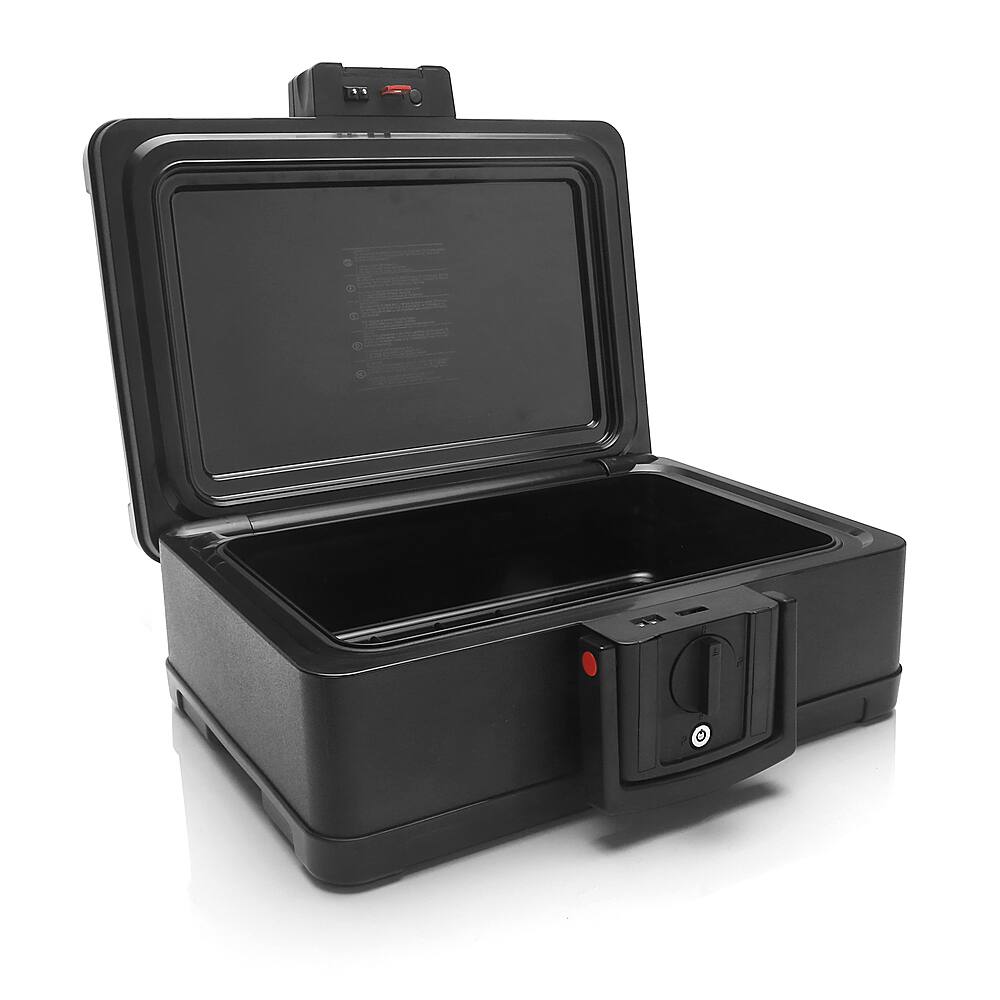 Alt View 12. Honeywell - .24 Cu. Ft. Fire- and Water-Proof Chest Safe with Digital Lock - Black.