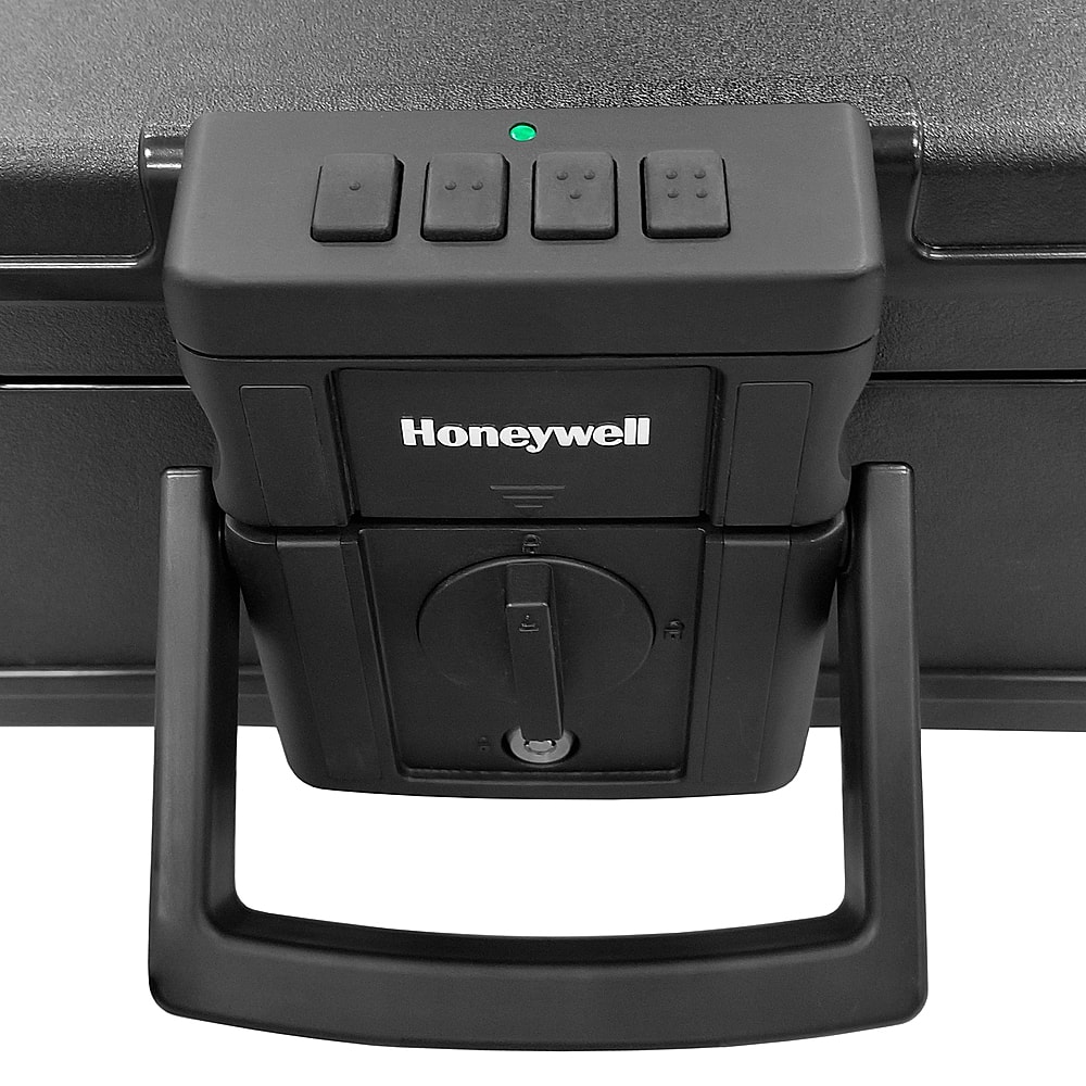 Alt View 13. Honeywell - .24 Cu. Ft. Fire- and Water-Proof Chest Safe with Digital Lock - Black.