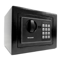 Honeywell - .15 Cu. Ft. Compact Security Safe with Digital Lock - Black - Front_Zoom
