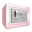 Angle. Honeywell - .15 Cu. Ft. Compact Security Safe with Digital Lock - Pink.