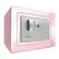Angle. Honeywell - .15 Cu. Ft. Compact Security Safe with Digital Lock - Pink.